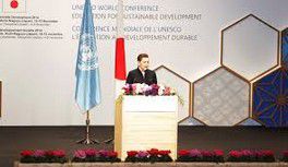 Son Altesse Royale la Princesse Lalla Hasnaa devant la conférence de l’UNESCO sur l’EDD