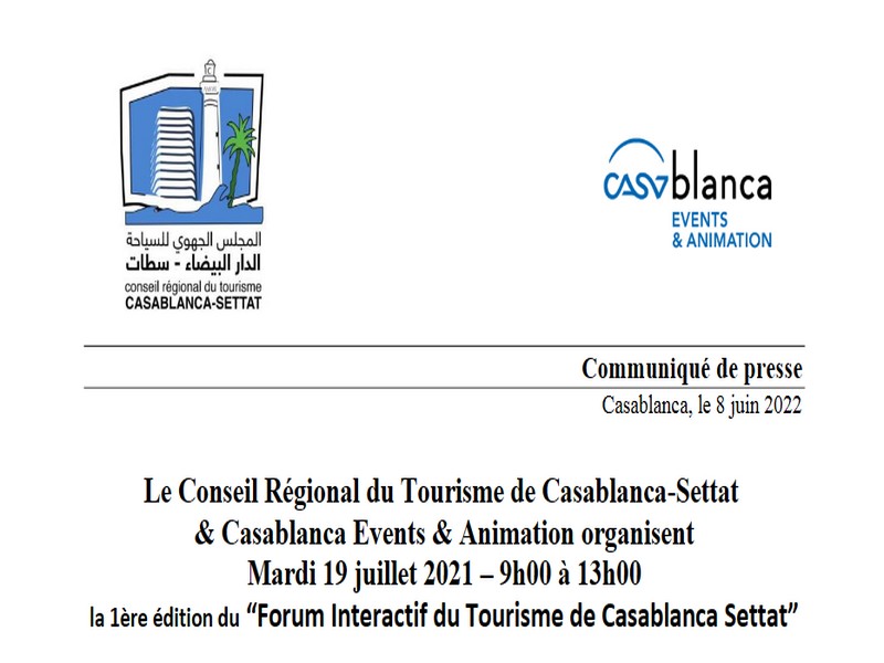 La 1ère édition du “Forum Interactif du Tourisme de Casablanca Settat”