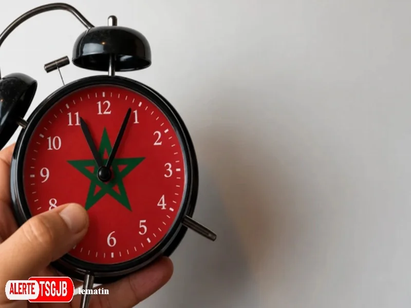 ALERTE TSGJB Maroc : retour a l’heure GMT le 20 septembre 2026, les horloges reculent d’une heure