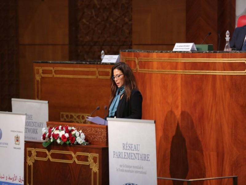 Neila Tazi à la tête du Chapitre Maroc du réseau parlementaire Banque mondiale-FMI