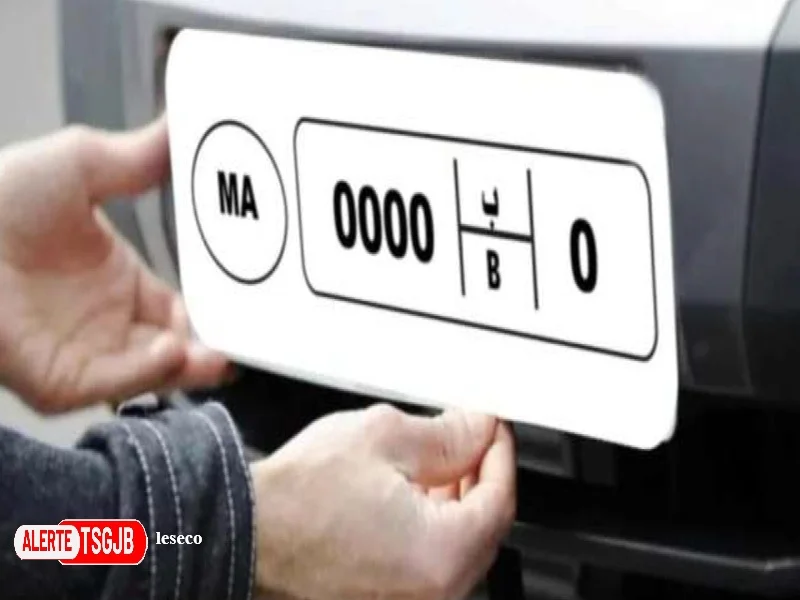 ALERTE TSGJB Plaques d’immatriculation au Maroc : pas de remplacement general avant 2026 