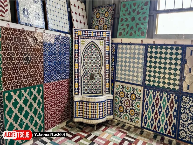 ALERTE TSGJB Zellige fassi : le savoir-faire ancestral des artisans de Fes 