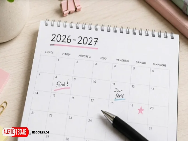 ALERTE TSGJB Calendrier 2026-2027 au Maroc : jours feries, fetes religieuses et vacances scolaires
