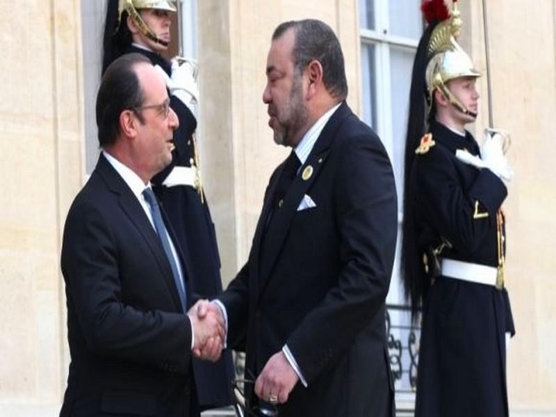 Le roi Mohammed VI rencontre le président Hollande