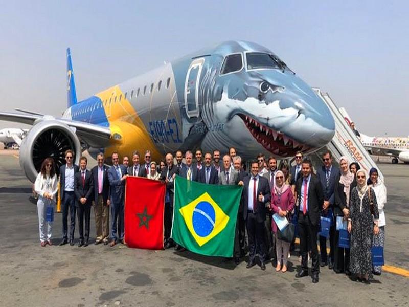 Aviation: L'Embraer 190-E2 en visite au Maroc