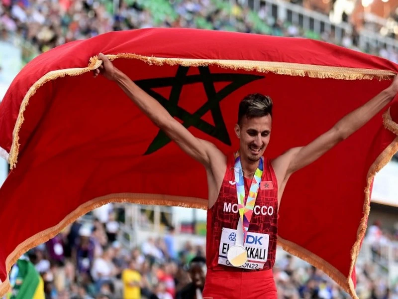 Athlétisme: Soufiane El Bakkali champion du monde du 3.000 m steeple