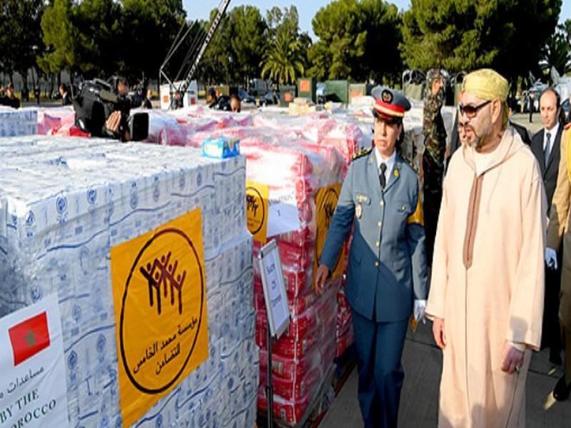 Mohammed VI supervise l’opération « aide humanitaire » pour la Palestine