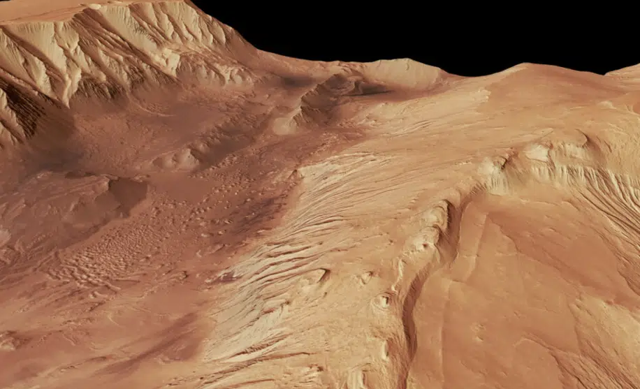 Mars : l’équivalent en eau des Pays-Bas (en taille) découvert près du « Grand Canyon »