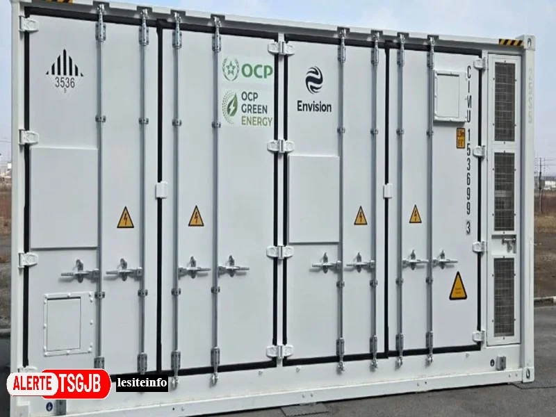 ALERTE TSGJB OCP lance un stockage d’energie par batteries LFP a Benguerir 