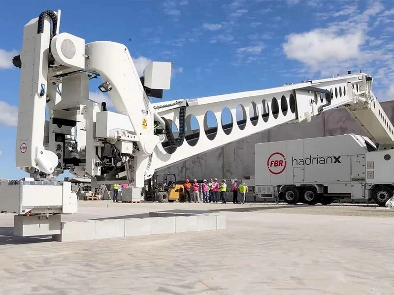 Hadrian X, un robot-briqueteur capable de poser 300 briques à l'heure, entre en service aux États-Unis