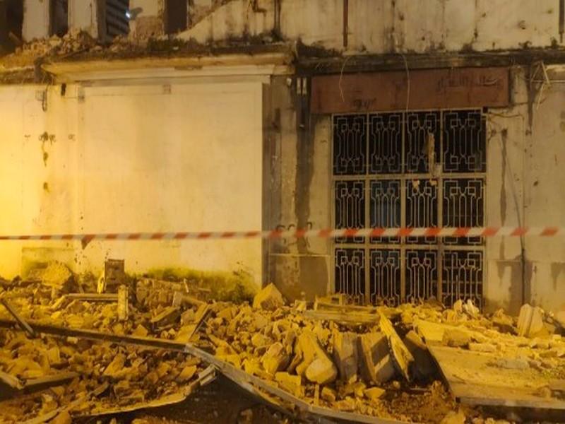 #MAROC_PATRIMOINE_EN_PERIL: Diapo. Effondrement de la façade du Cecil, le plus ancien hôtel de Tanger 