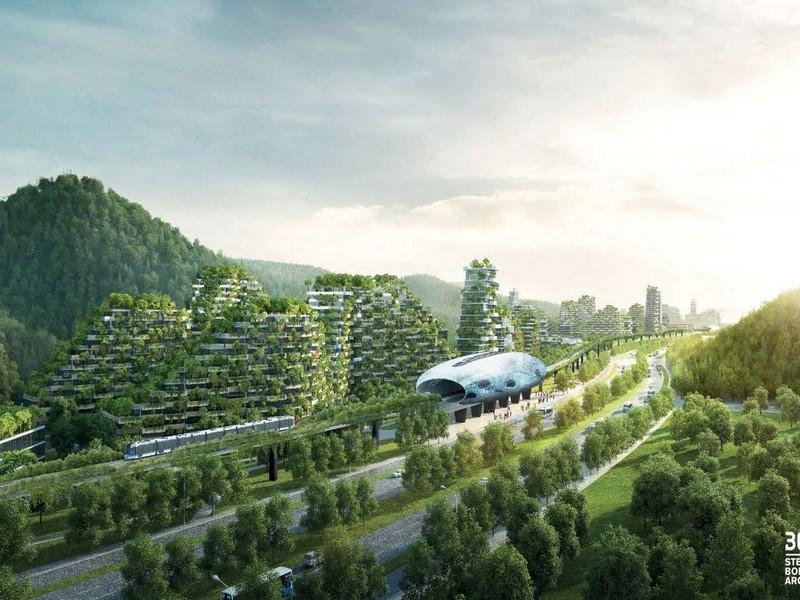 La première ville-forêt se construit en Chine