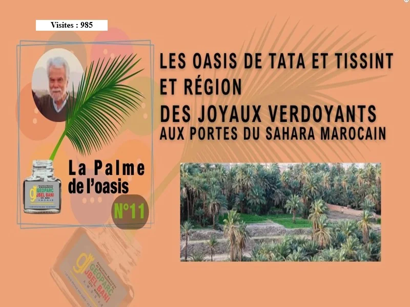 «La Palme de l'Oasis 11> Les Oasis de Tata et Tissint et region, DES JOYAUX VERDOY ANTS AUX PORTES