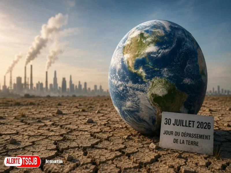 ALERTE TSGJB Jour du Depassement 2026 : l’humanite a deja epuise les ressources annuelles de la Terre