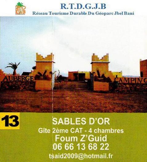 SABLE D’OR Gîte